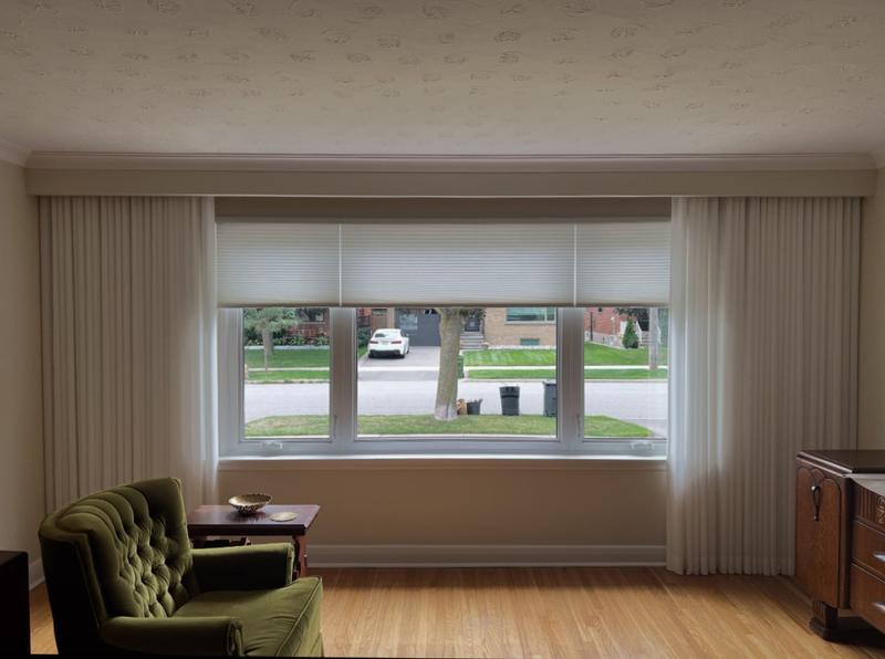 Sheers and Hunter Douglas Honeycomb